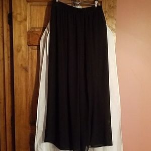 K Jordan skirt, long sheer cover